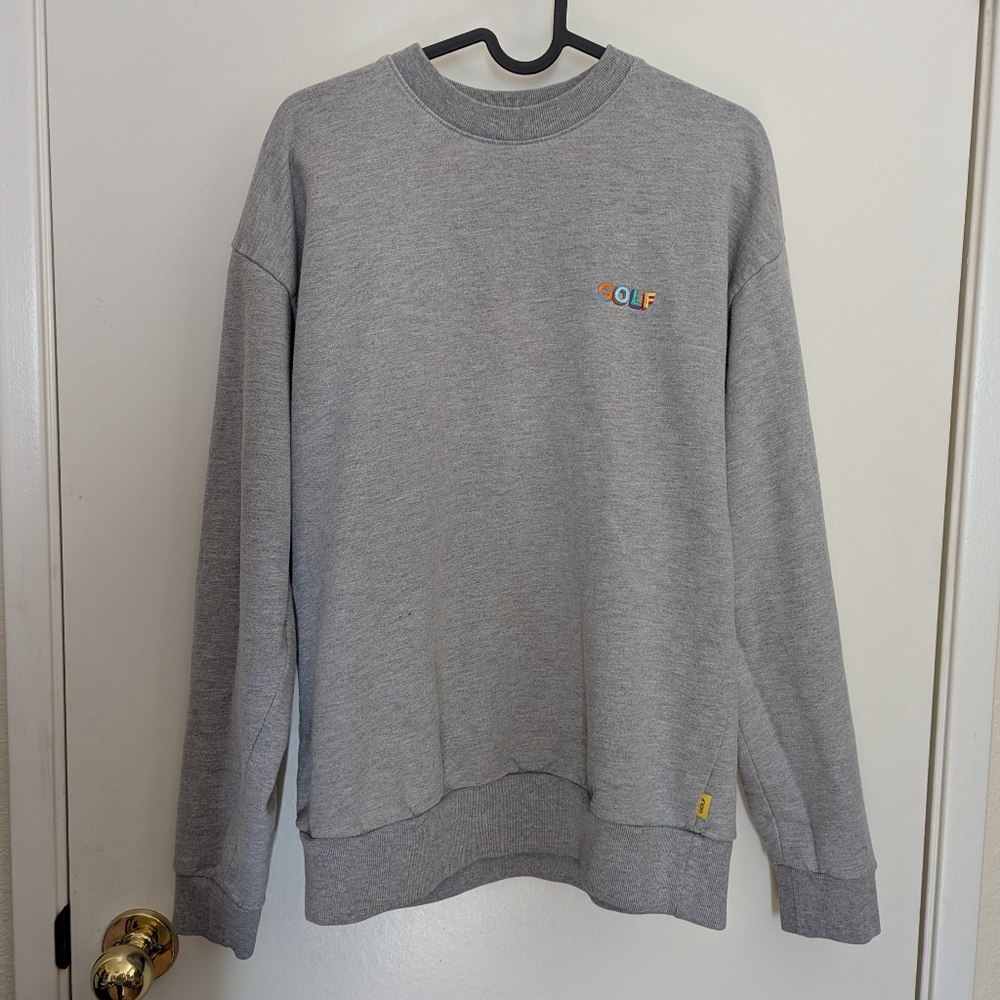 Golf Wang Multi 3D Logo Gray Crewneck Sweartshirt Size Large Heather Gray Tyler